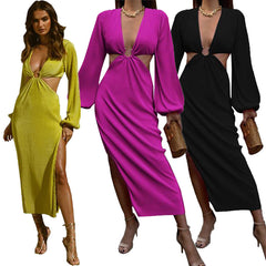 Classy Pleated Waistless Dresses