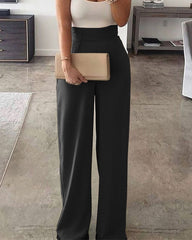 Casual Elegant Wide Leg Pants