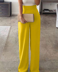 Casual Elegant Wide Leg Pants