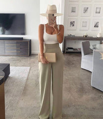 Casual Elegant Wide Leg Pants